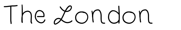 The London font preview